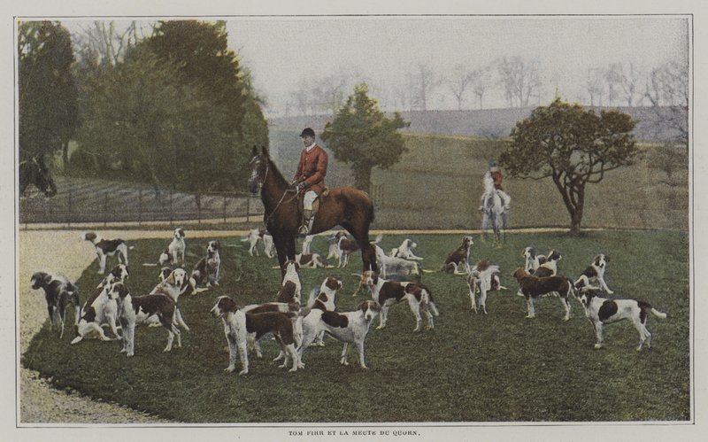 Tom Firr and the Hounds of the Quorn Hunt, Leicestershire by French Photographer