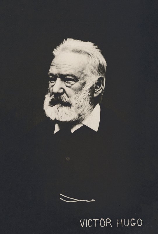 Victor Hugo, portrait by French Photographer