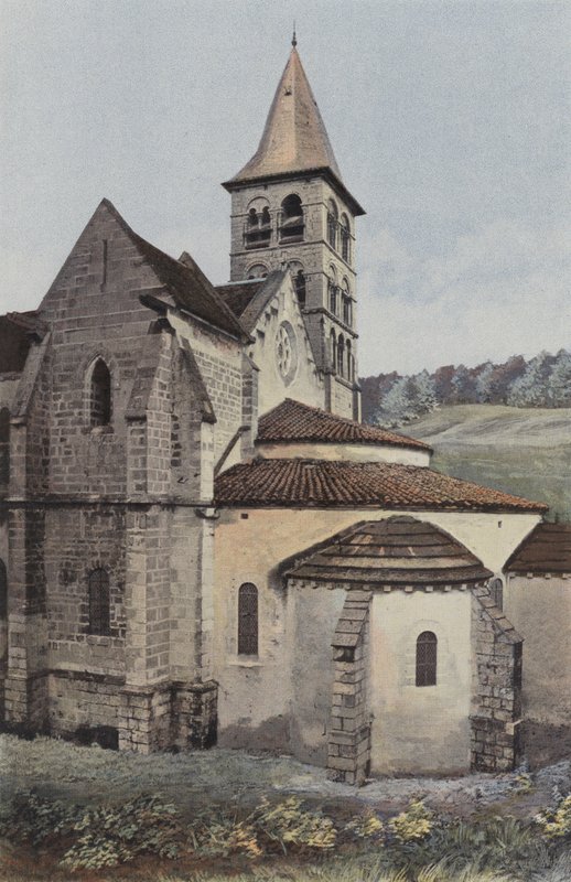Vignory, Church, Apse and South Transept by French Photographer