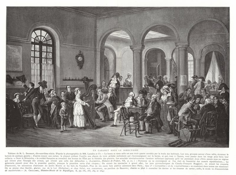 A Cabaret Under the Directory, French Revolution, 1795-1799 by French School