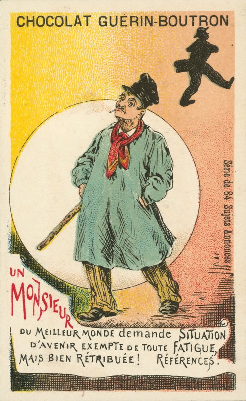 A Gentleman Seeking Well-Paid Easy Employment (lithograph) by French School