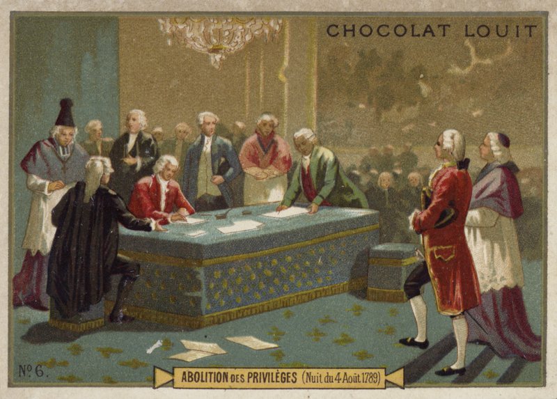 Abolition of privileges by the National Constituent Assembly, French Revolution, 4 August 1789 by French School