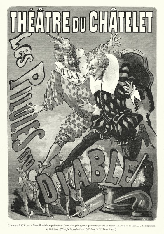 Poster depicting two main characters from the fairy tale 