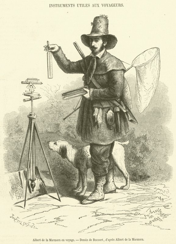 Albert de la Marmora on a journey by French School