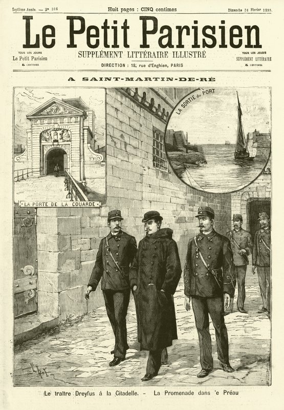 Alfred Dreyfus in prison at Saint-Martin-de-Re, France by French School