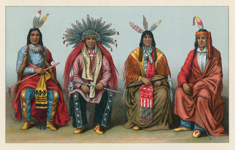 America Costume by French School