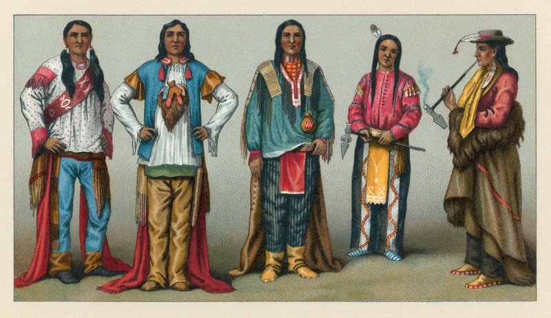 America Costume by French School