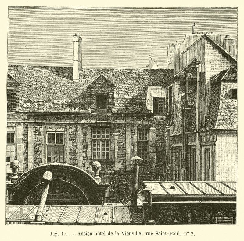 Old Hotel de la Vieuville, Rue Saint-Paul, No. 2 by French School