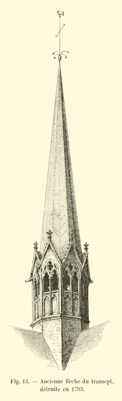 Former Spire of the Transept, Destroyed in 1793 by French School