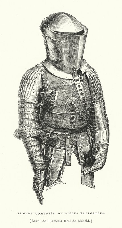 Armour from the Royal Armoury of Madrid, Spain by French School