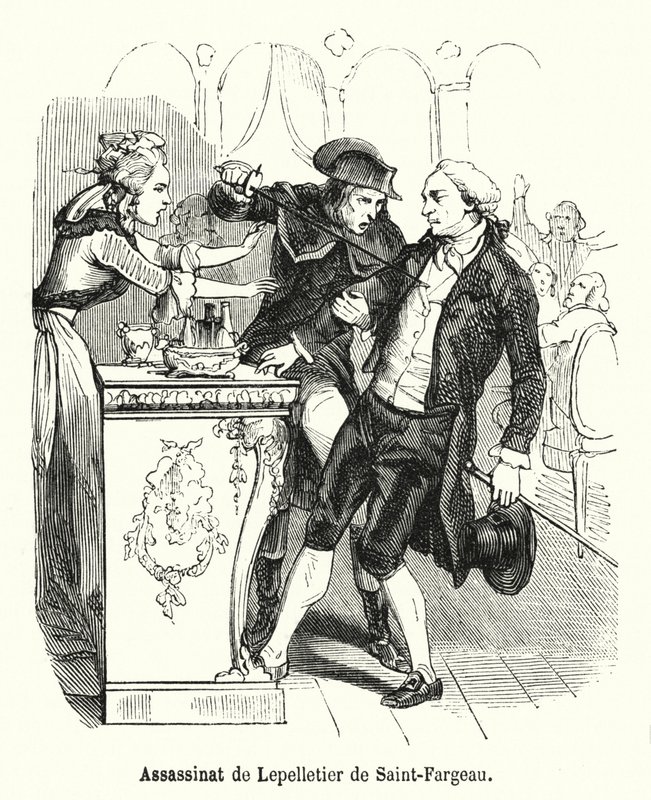 Assassination of Lepelletier de Saint-Fargeau by French School