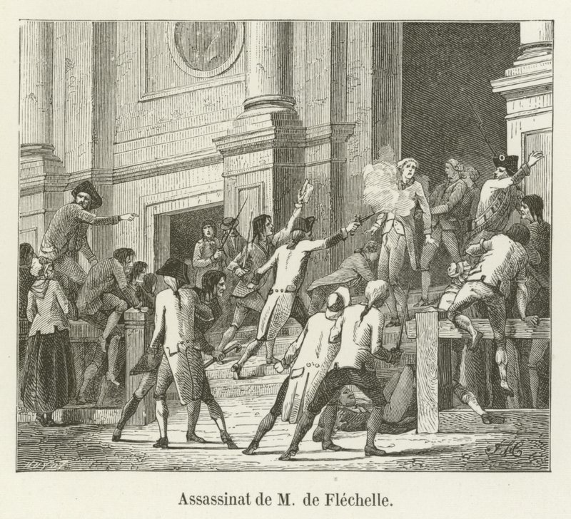 Assassination of M de Flechelle by French School