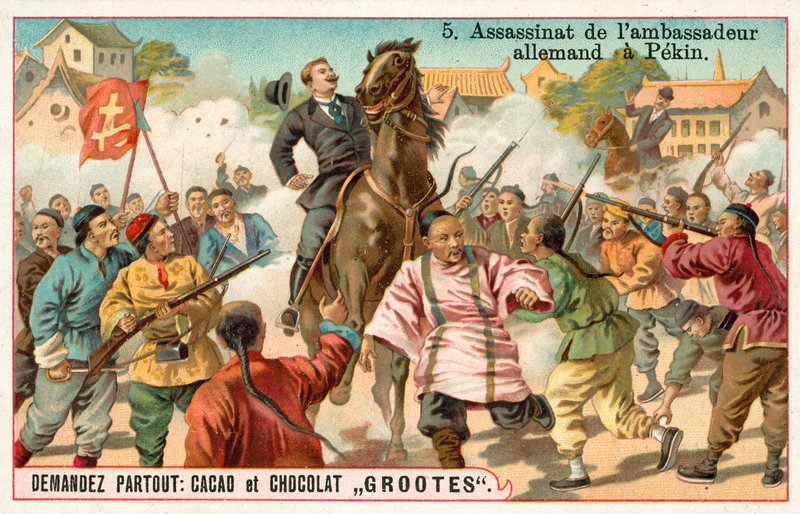 Assassination of the German envoy to Beijing, Boxer Rebellion, China by French School