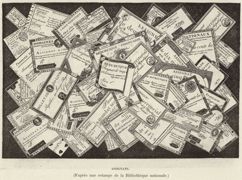 Assignats, currency of the French Revolution by French School