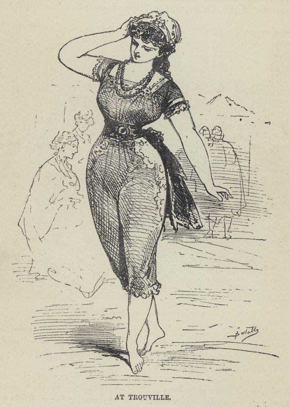 At Trouville by French School