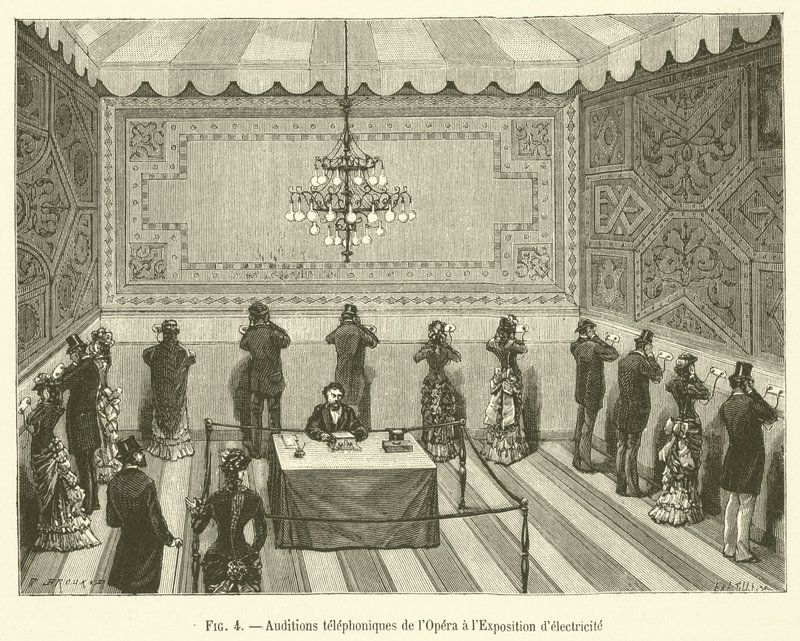 Telephone Auditions of the Opera at the Electricity Exhibition by French School