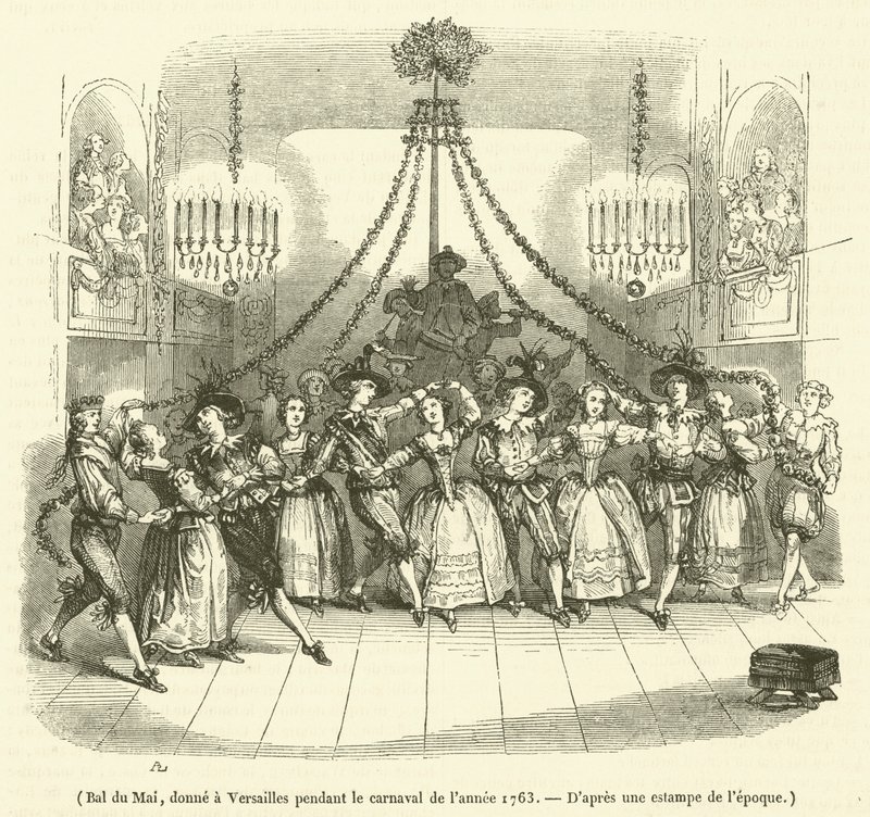 May Ball, given at Versailles during the carnival of 1763 by French School