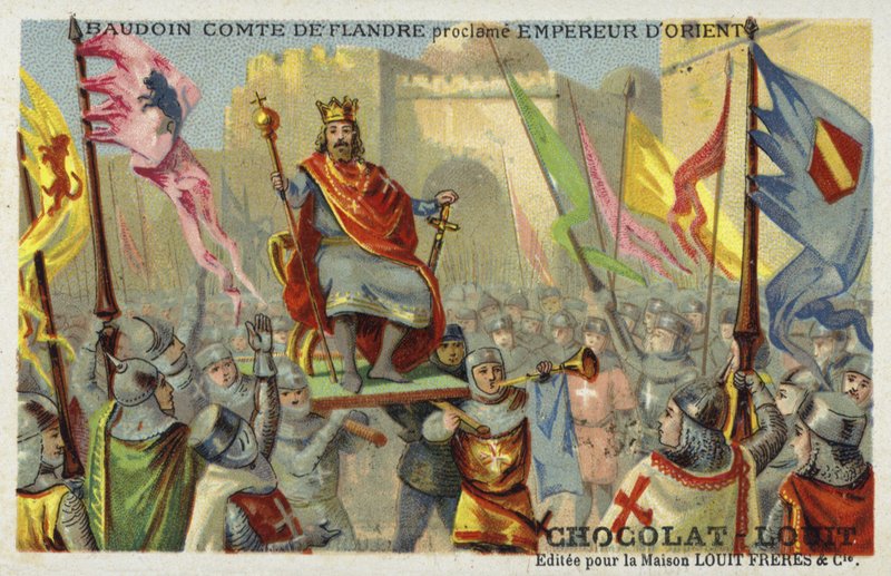 Baldwin IX, Count of Flanders, Declared Emperor of Constantinople, 1204 by French School