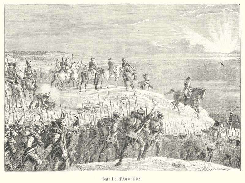 Battle of Austerlitz (engraving) by French School