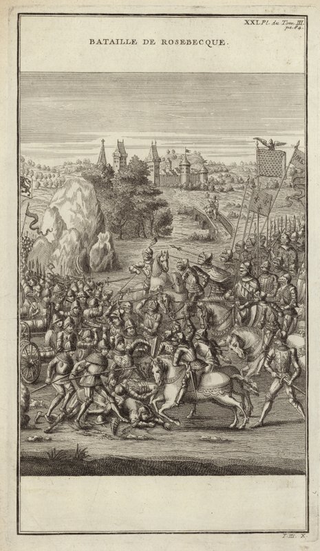 Battle of Rosebecque by French School