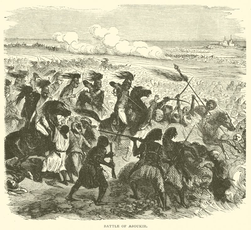 Battle of Aboukir by French School