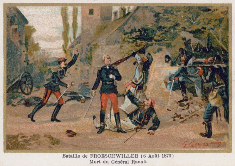 Battle of Froeschwiller, The Death of General Raoult by French School