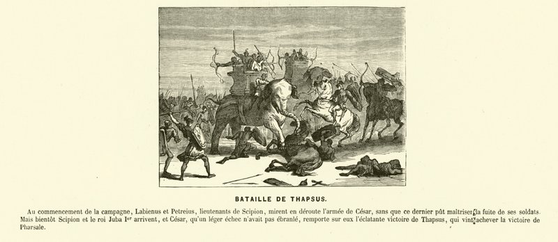 Battle of Thapsus, North Africa, Caesar