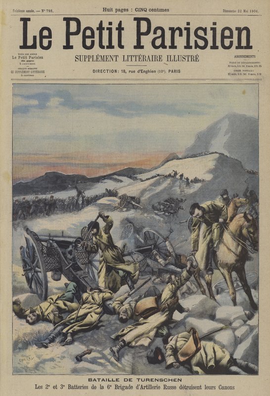 Battle of Yalu River, Russo-Japanese War by French School