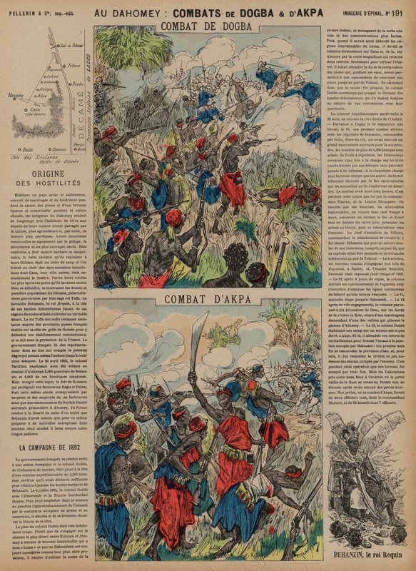 Battles of Dogba and Akpa, Dahomey, Second Franco-Dahomean War, 1892 by French School