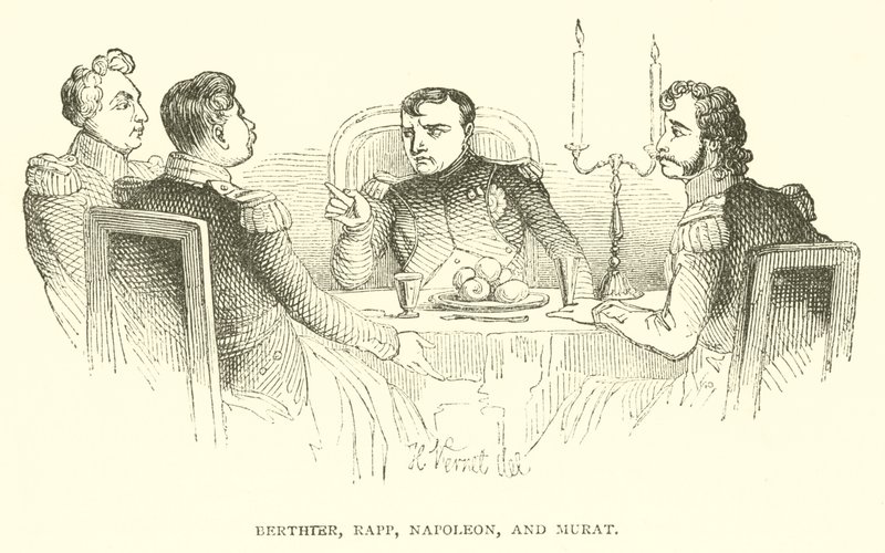 Berthter, Rapp, Napoleon, and Murat by French School
