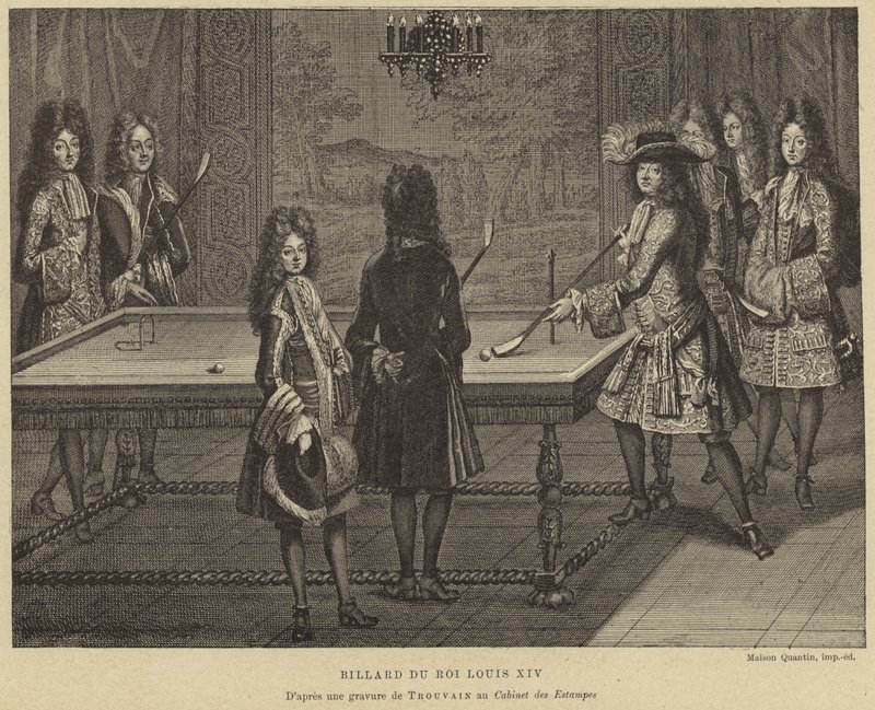 Billiard table of King Louis XIV of France by French School