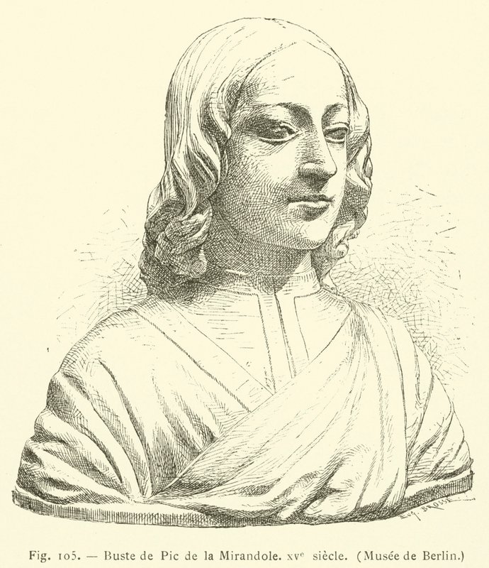 Bust of Pico della Mirandola, 15th Century, Berlin Museum by French School