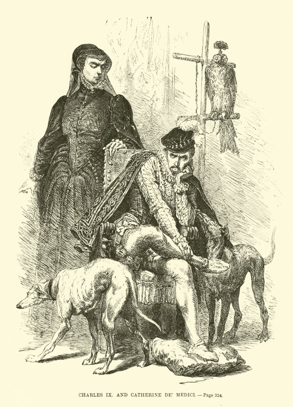 Charles IX and Catherine de Medici by French School