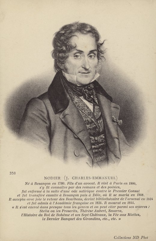 Charles Nodier (1780-1844), French Novelist and Short Story Writer by French School