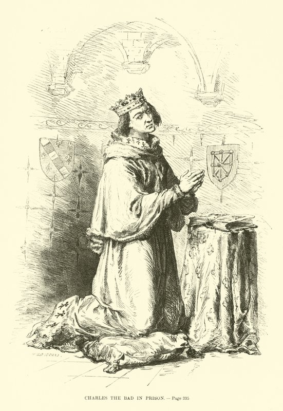 Charles the Bad in Prison by French School