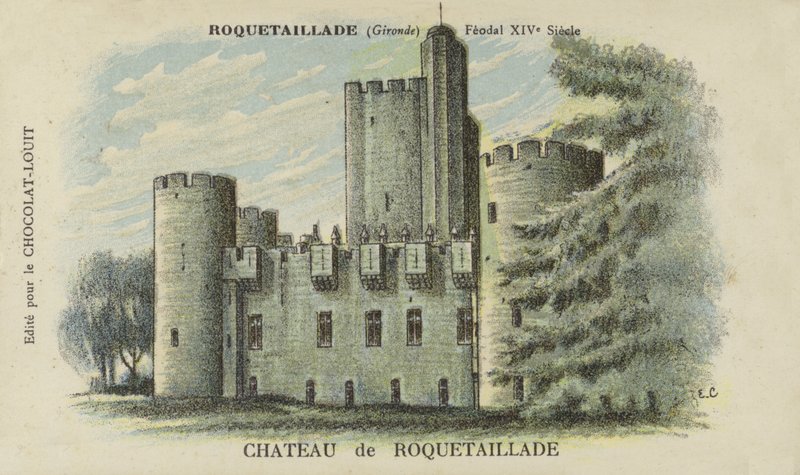 Chateau de Roquetaillade, Roquetaillade, Gironde by French School