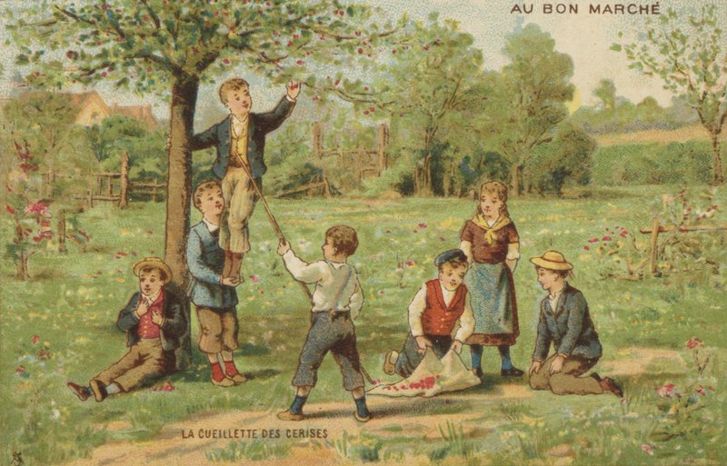 Children Cherry Picking by French School