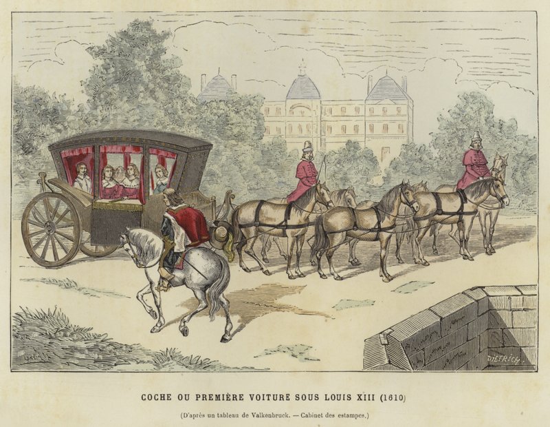 Coach, reign of Louis XIII of France, 1610 by French School