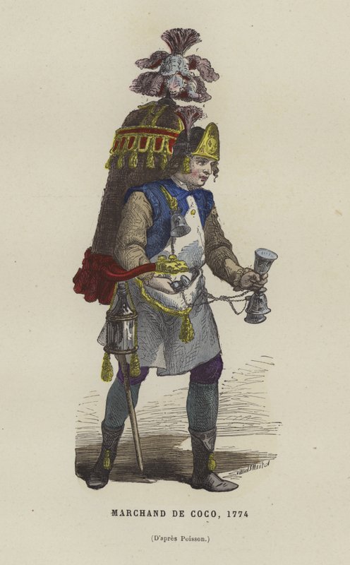 Coconut Seller, 1774 by French School