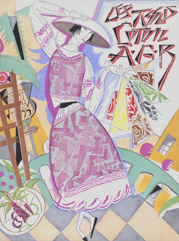 Cotton Fabric Designs from the 1920s by French School