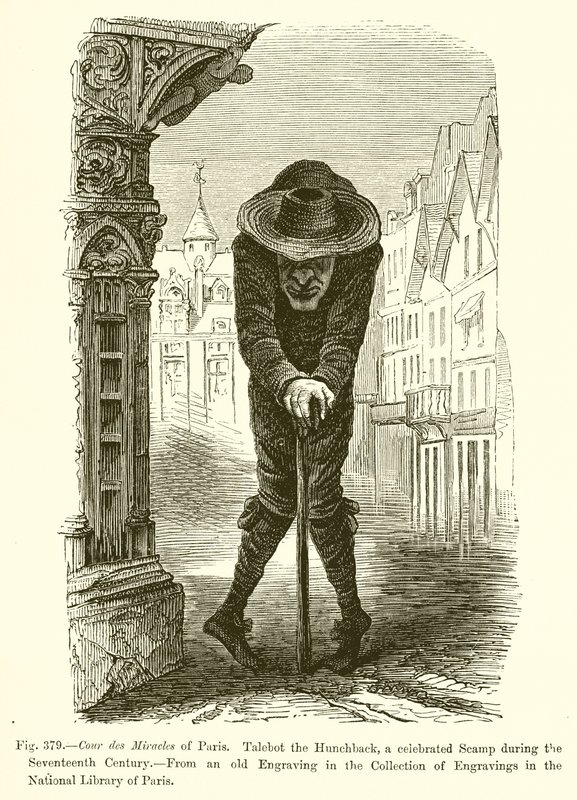 Cour des Miracles of Paris. Talebot the Hunchback, a Celebrated Scamp during the Seventeenth Century by French School