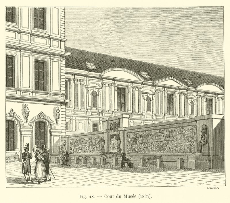 Courtyard of the Museum, 1834 by French School