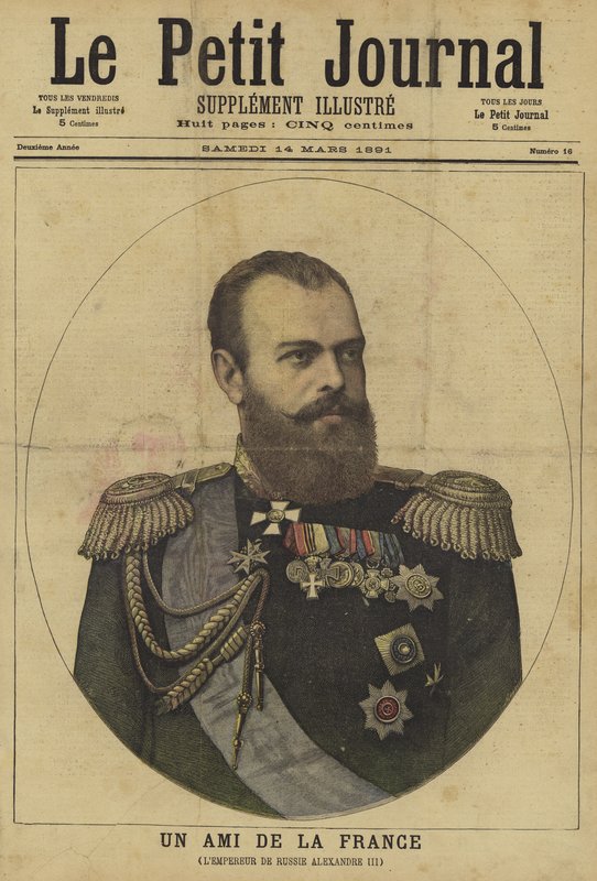 Cover of Le Petit Journal, 14 March 1891 by French School