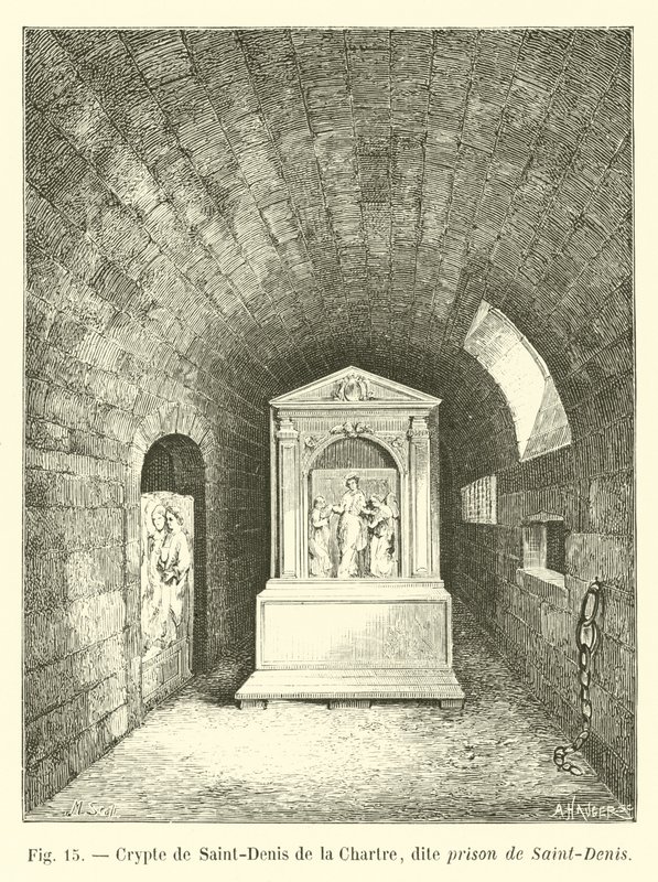 Crypt of Saint-Denis de la Chartre, Known as the Prison of Saint-Denis by French School