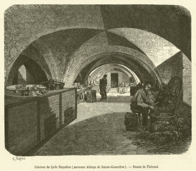 Kitchens of the Napoleon High School, Former Abbey of Sainte-Genevieve by French School