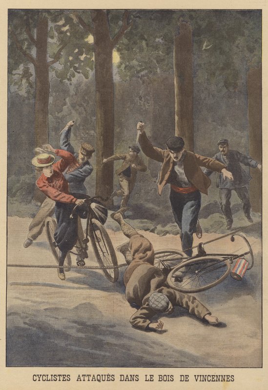 Cyclists attacked in the Bois de Vincennes in Paris by French School