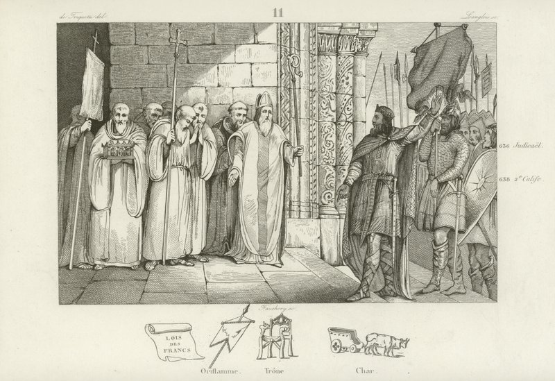 Dagobert I, King of the Franks by French School