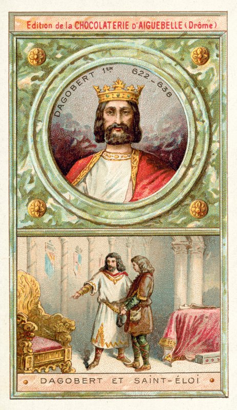 Dagobert I and St Eloi, 7th Century by French School