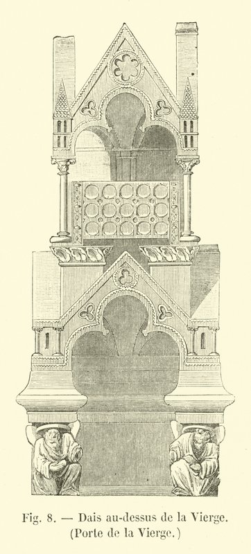Canopy above the Virgin, Door of the Virgin by French School