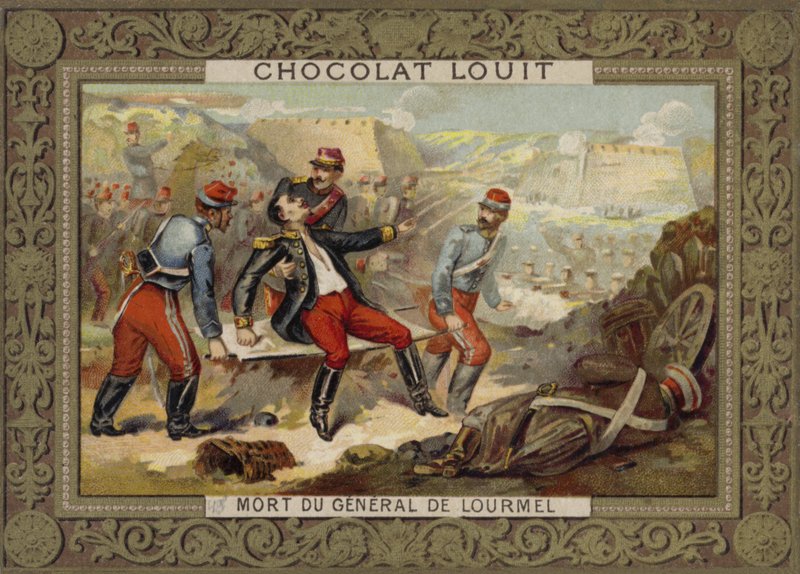 Death of General Lourmel, Battle of Inkerman, Crimean War, 1854 by French School